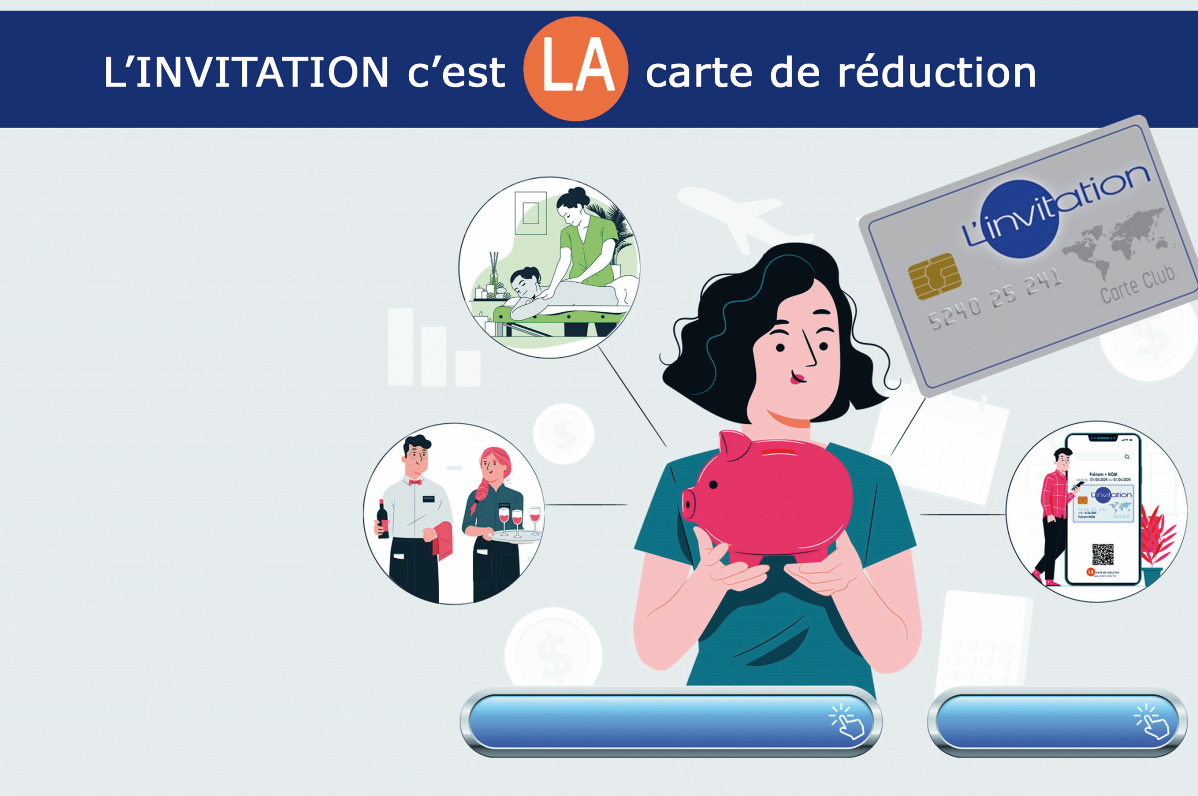 carte de réduction L'Invitation
